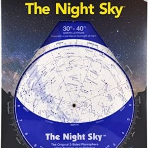 The Night Sky- Two Sided 30°- 40° Planisphere